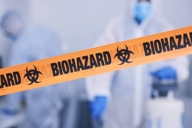 Professional Biohazard Cleanup technician working in Jensen Beach, FL